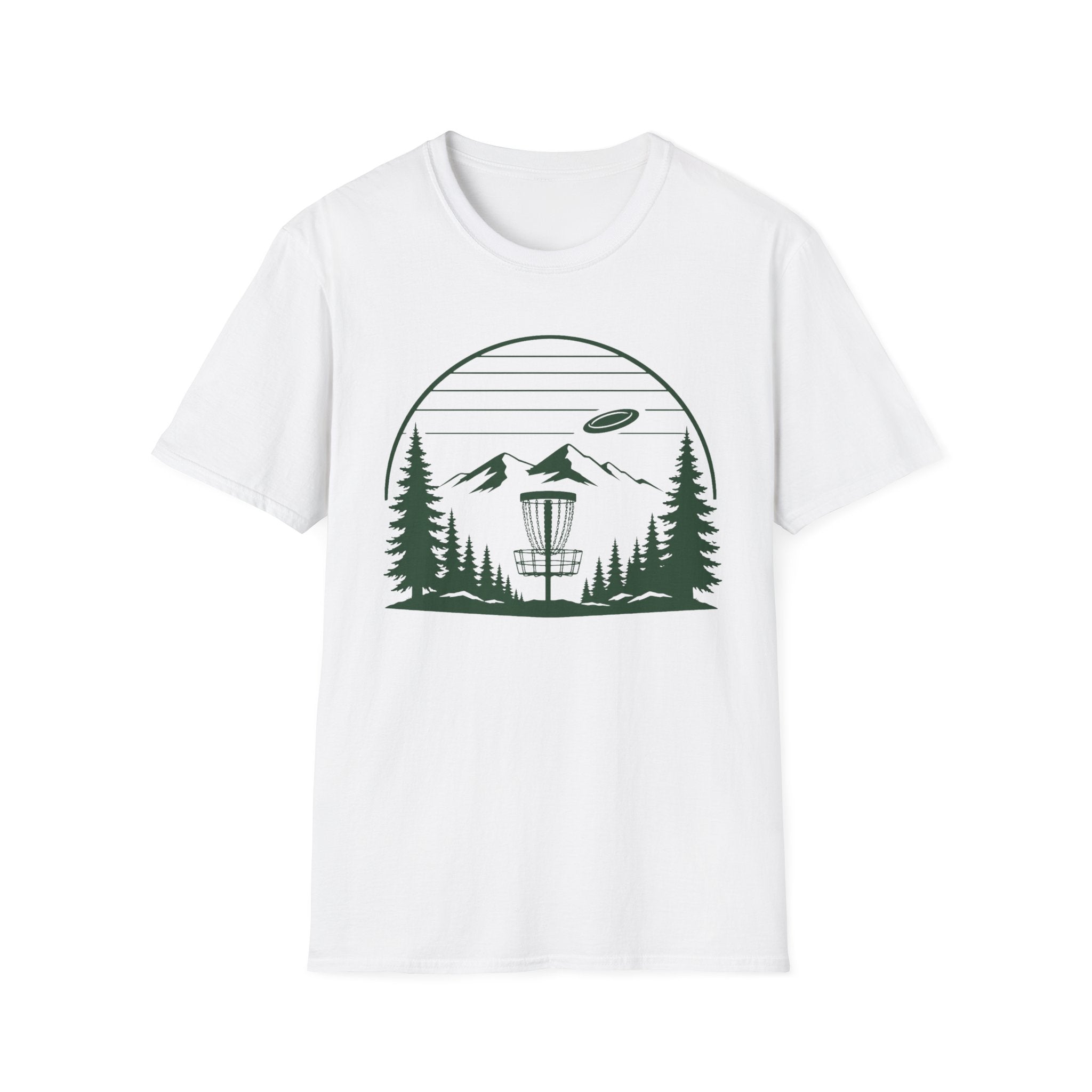 Landscape Basket Vintage Disc Golf T-Shirt