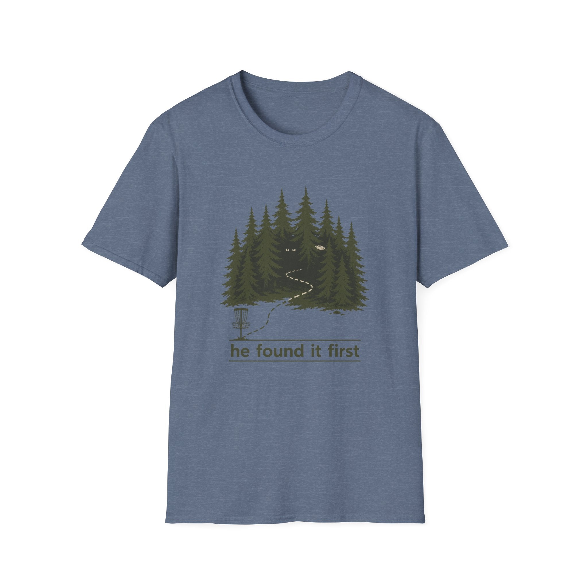 He Found It First Vintage Disc Golf T-Shirt