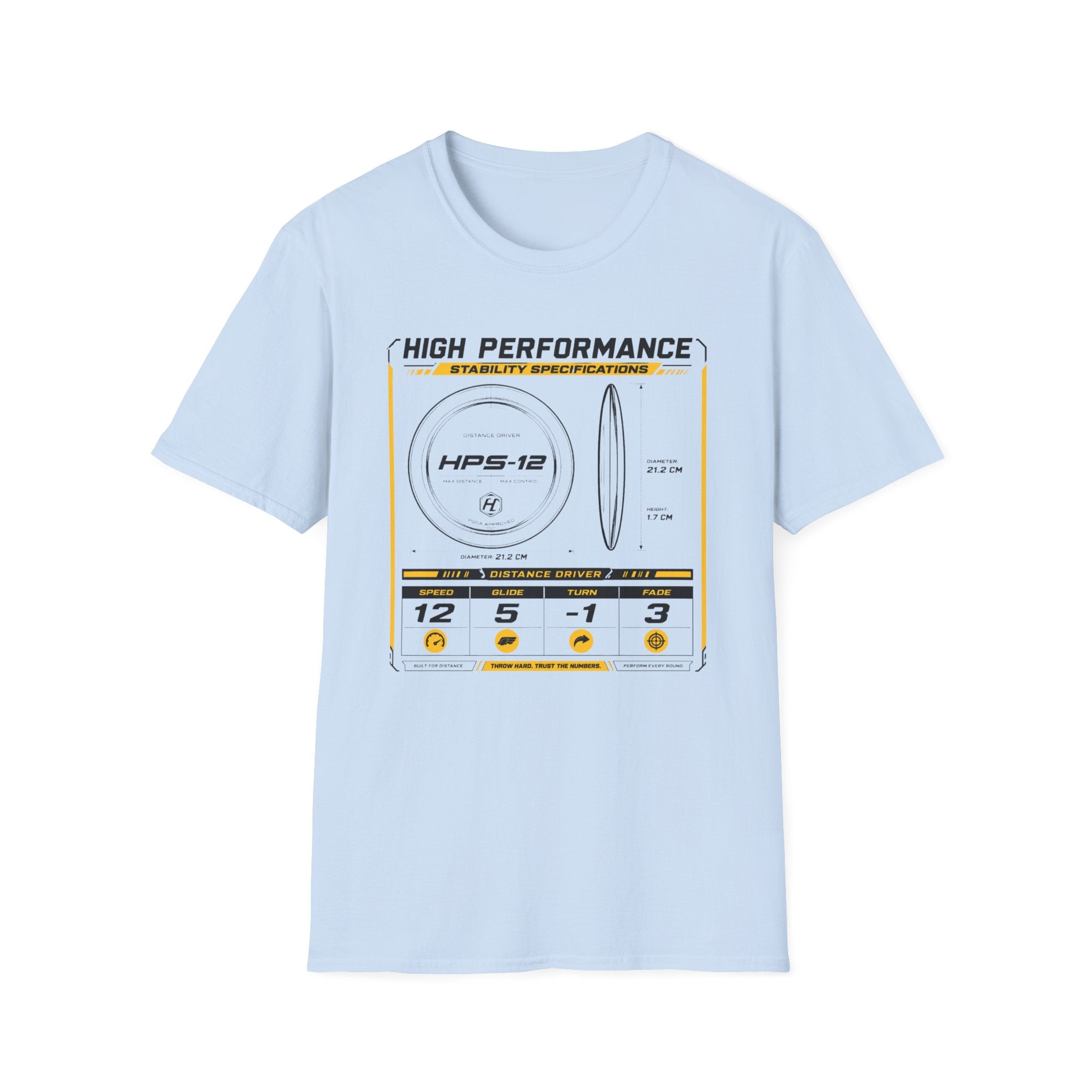 Disc Blueprint Vintage Disc Golf T-Shirt