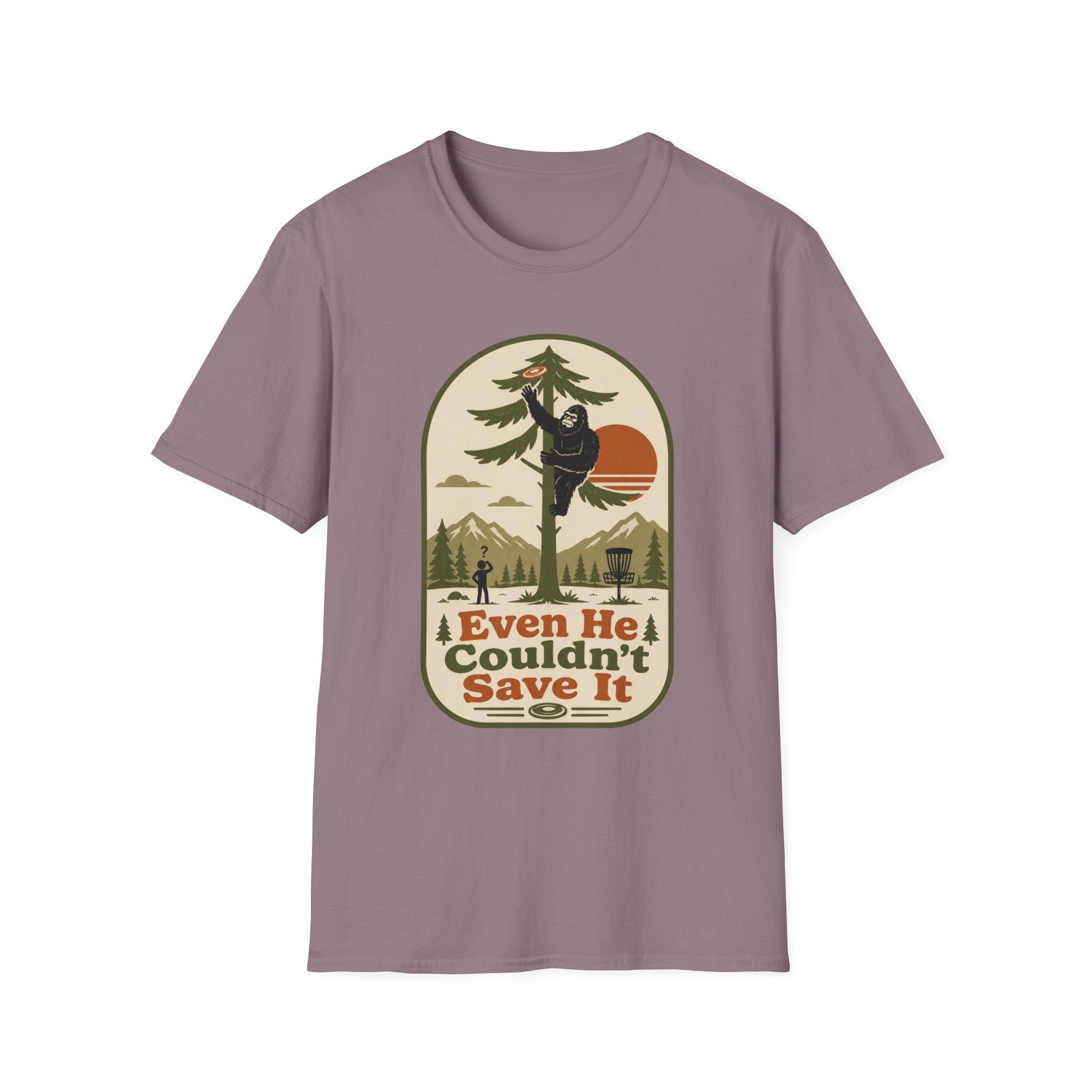 Even He Couldn't Save It Vintage Disc Golf T-Shirt