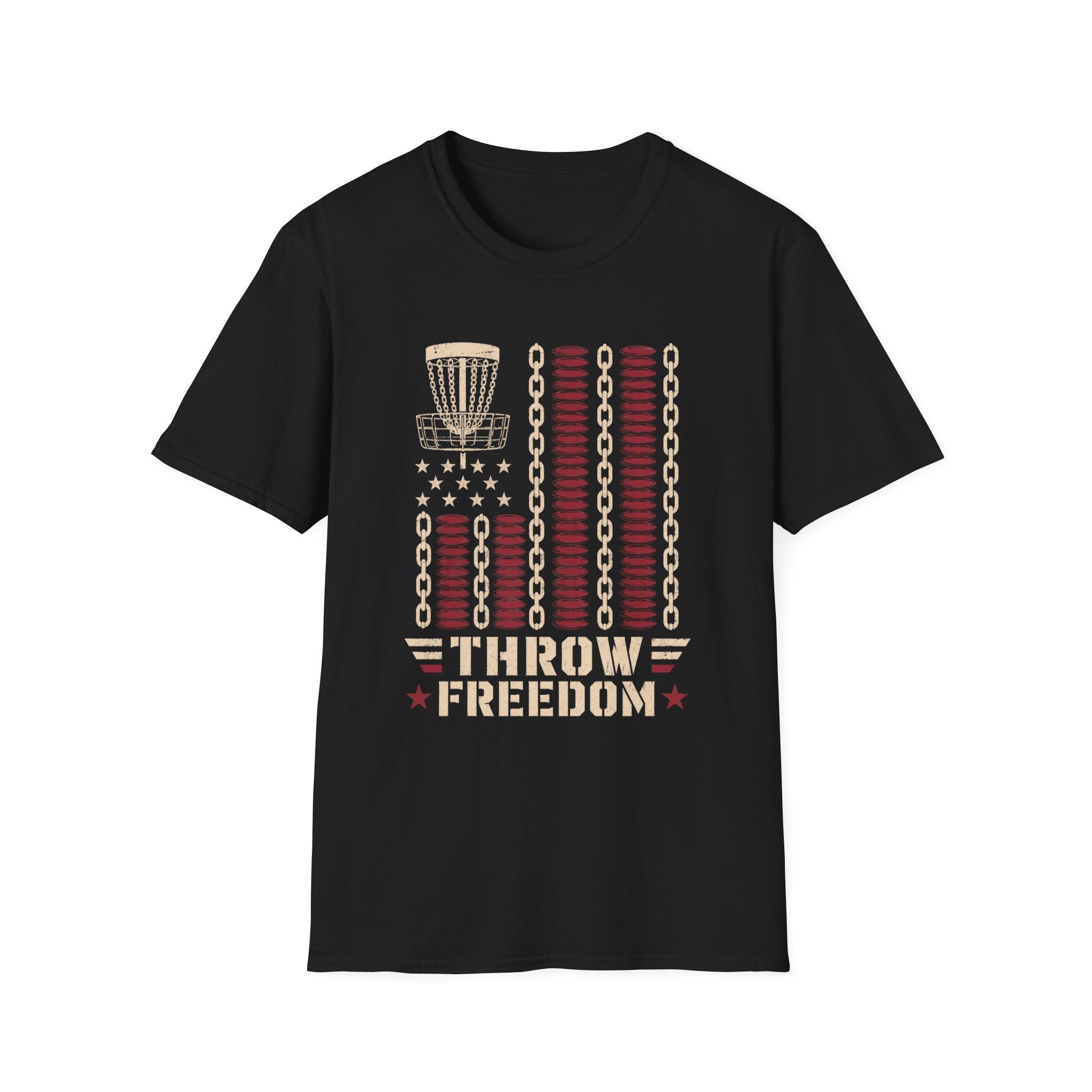 Throw Freedom Vintage Disc Golf T-Shirt