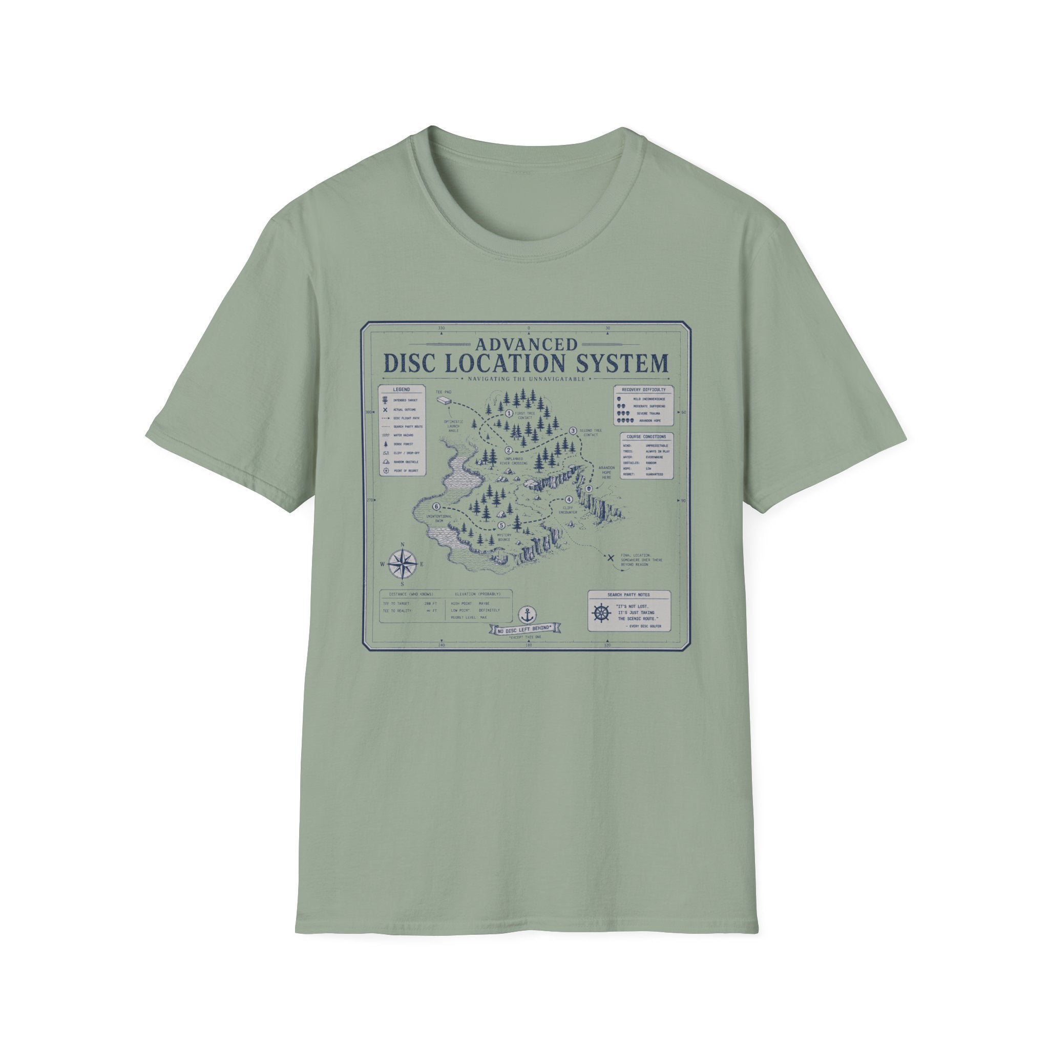 Disc Location System Vintage Disc Golf T-Shirt