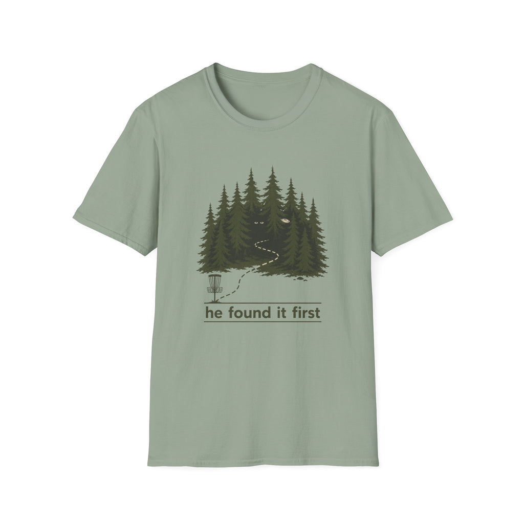 He Found It First Vintage Disc Golf T-Shirt