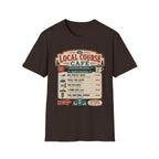 Course Cafe Menu Vintage Disc Golf T-Shirt