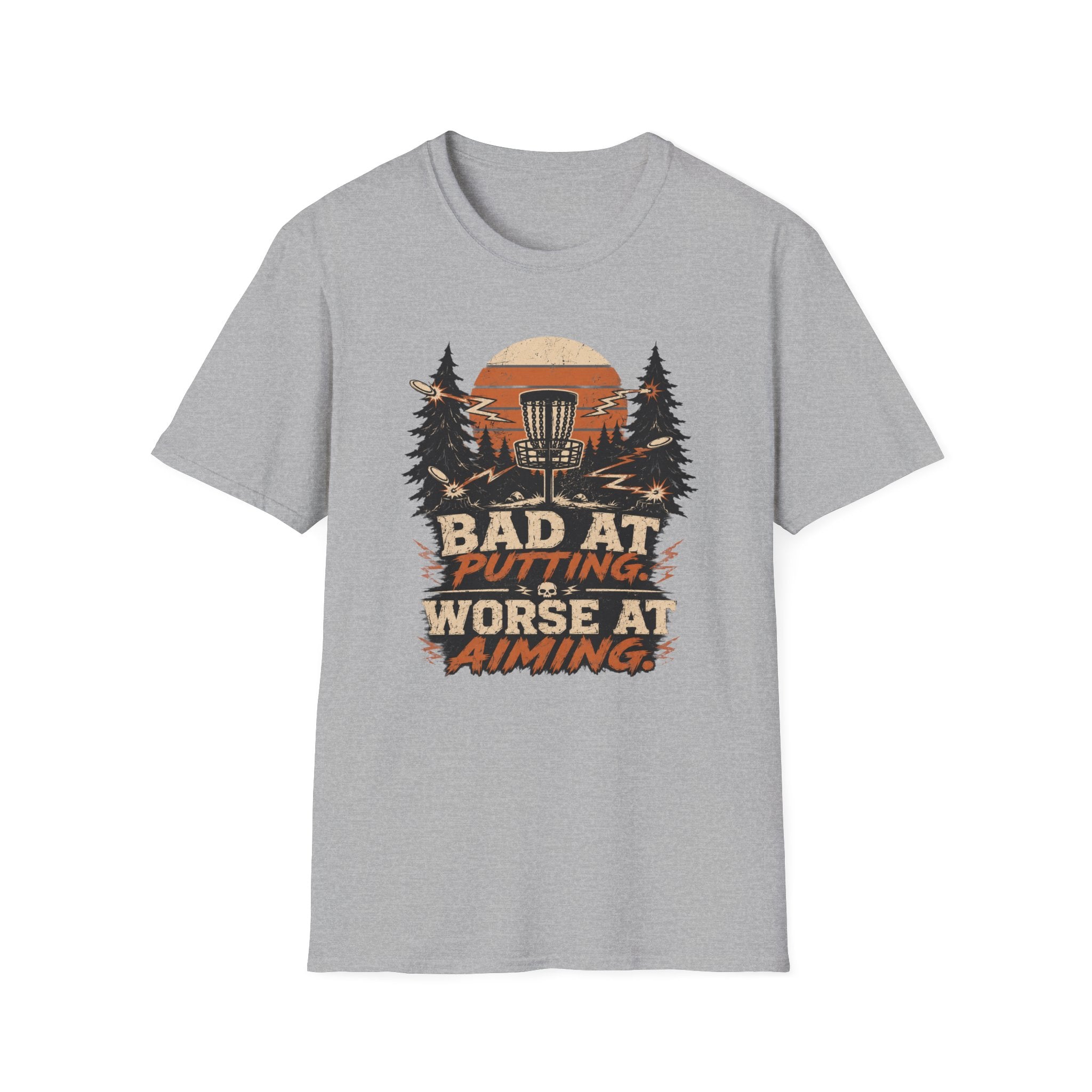 Bad at Putting - Worse at Aiming Vintage Disc Golf T-Shirt