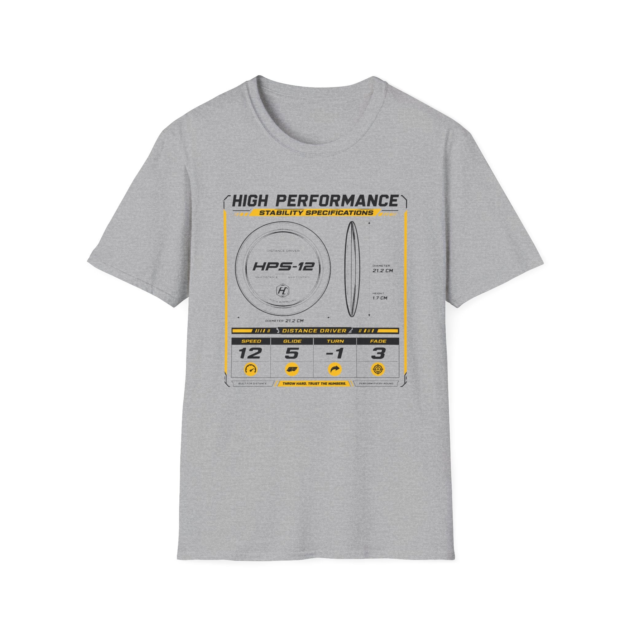Disc Blueprint Vintage Disc Golf T-Shirt