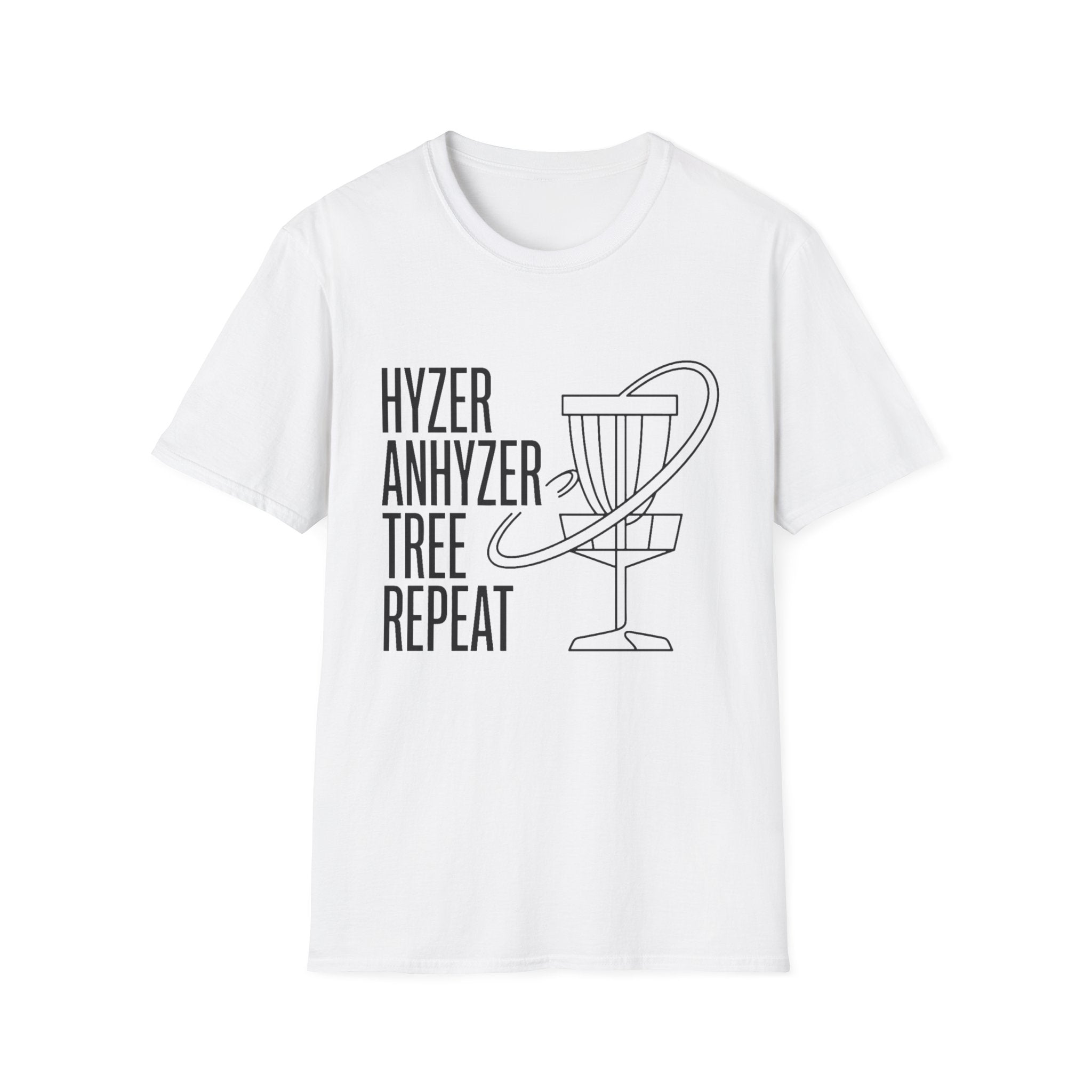 Hyzer Tree Repeat Vintage Disc Golf T-Shirt