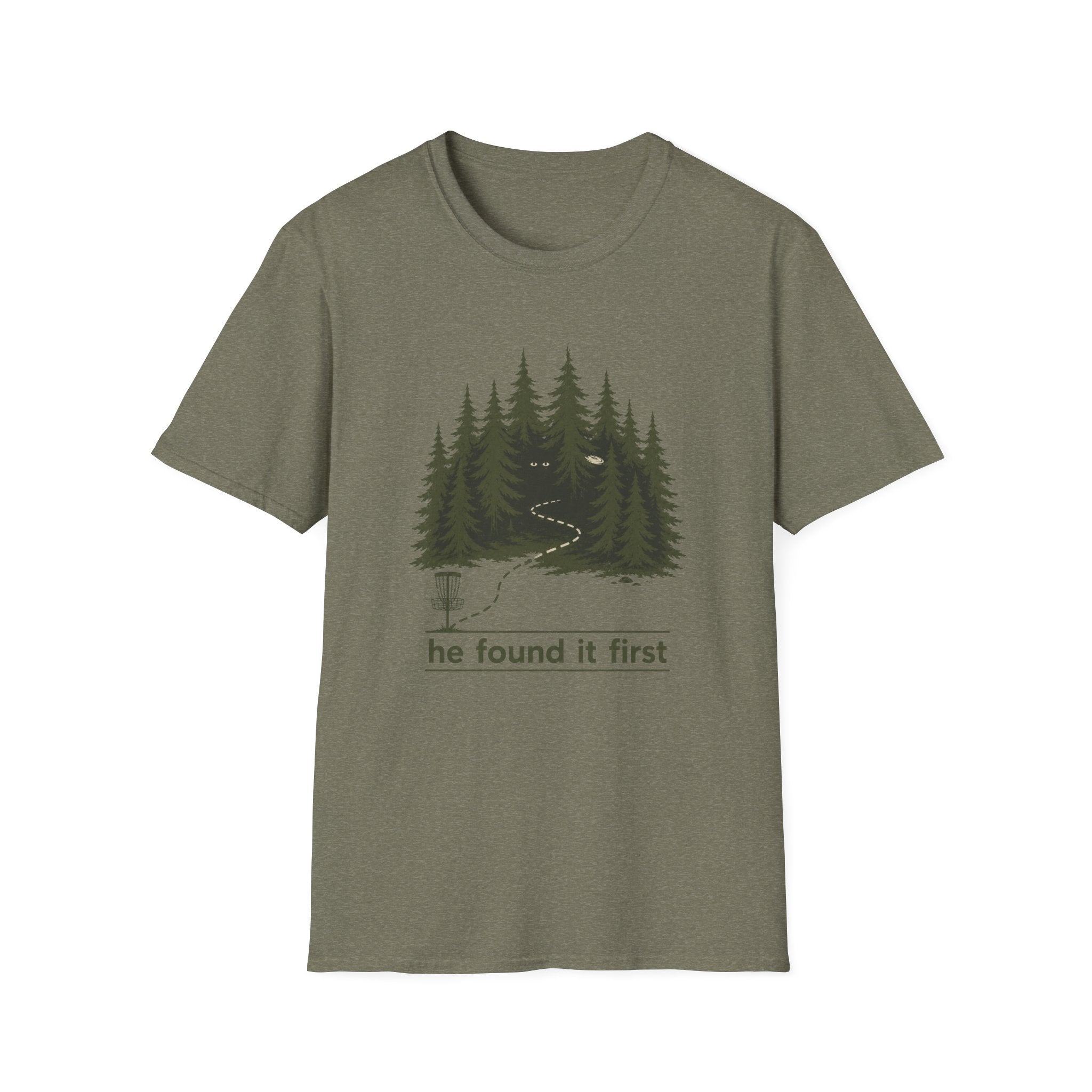 He Found It First Vintage Disc Golf T-Shirt