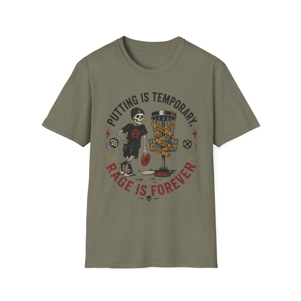 Putting is Temporary Vintage Disc Golf T-Shirt