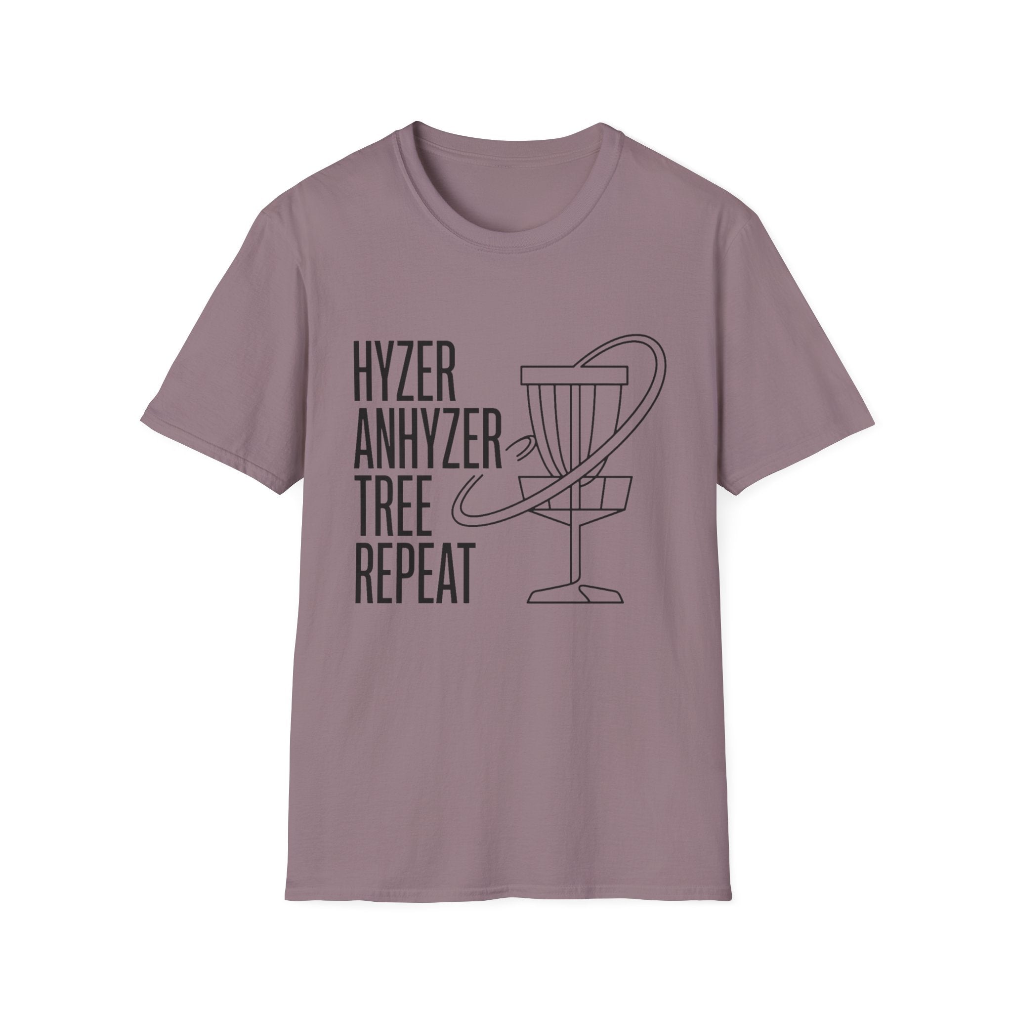 Hyzer Tree Repeat Vintage Disc Golf T-Shirt