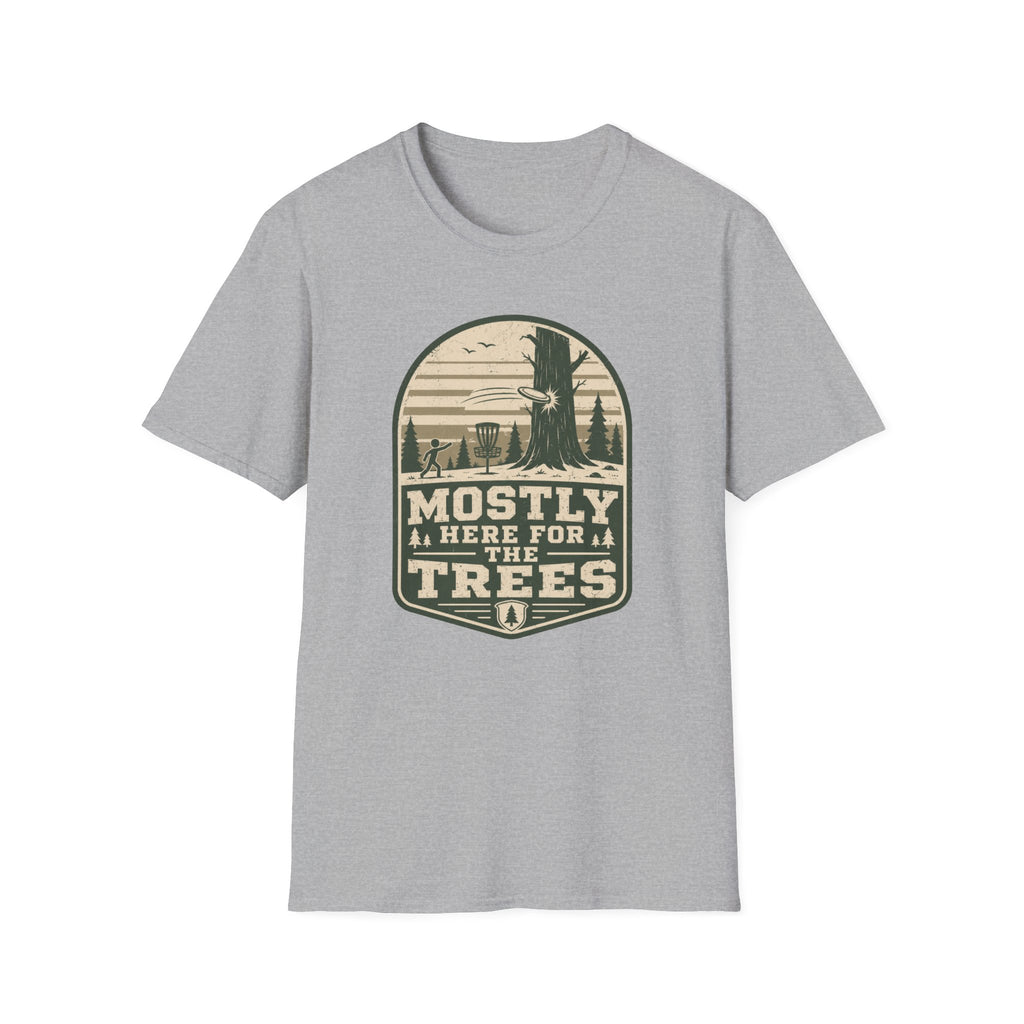Mostly Here For the TreesVintage Disc Golf T-Shirt