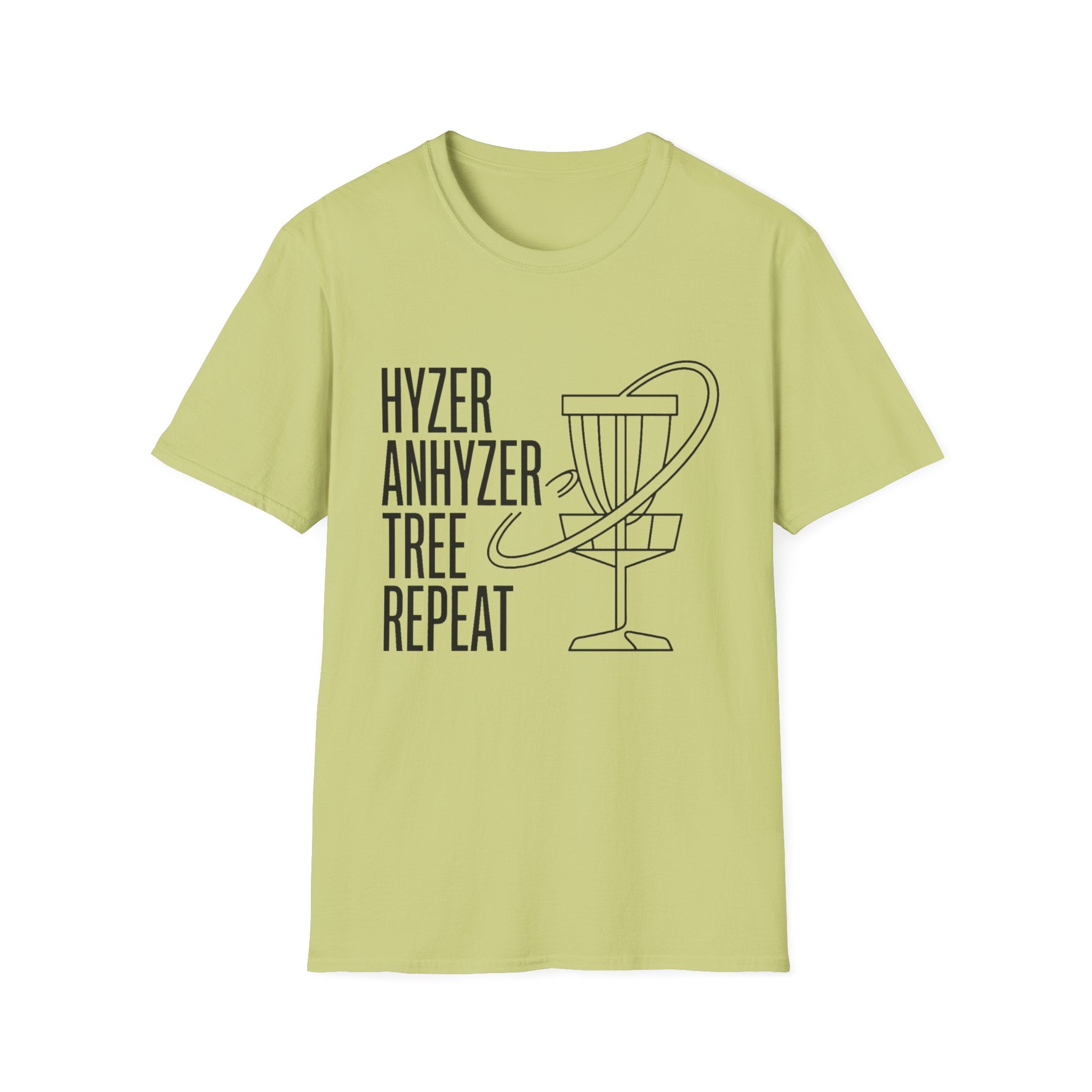 Hyzer Tree Repeat Vintage Disc Golf T-Shirt