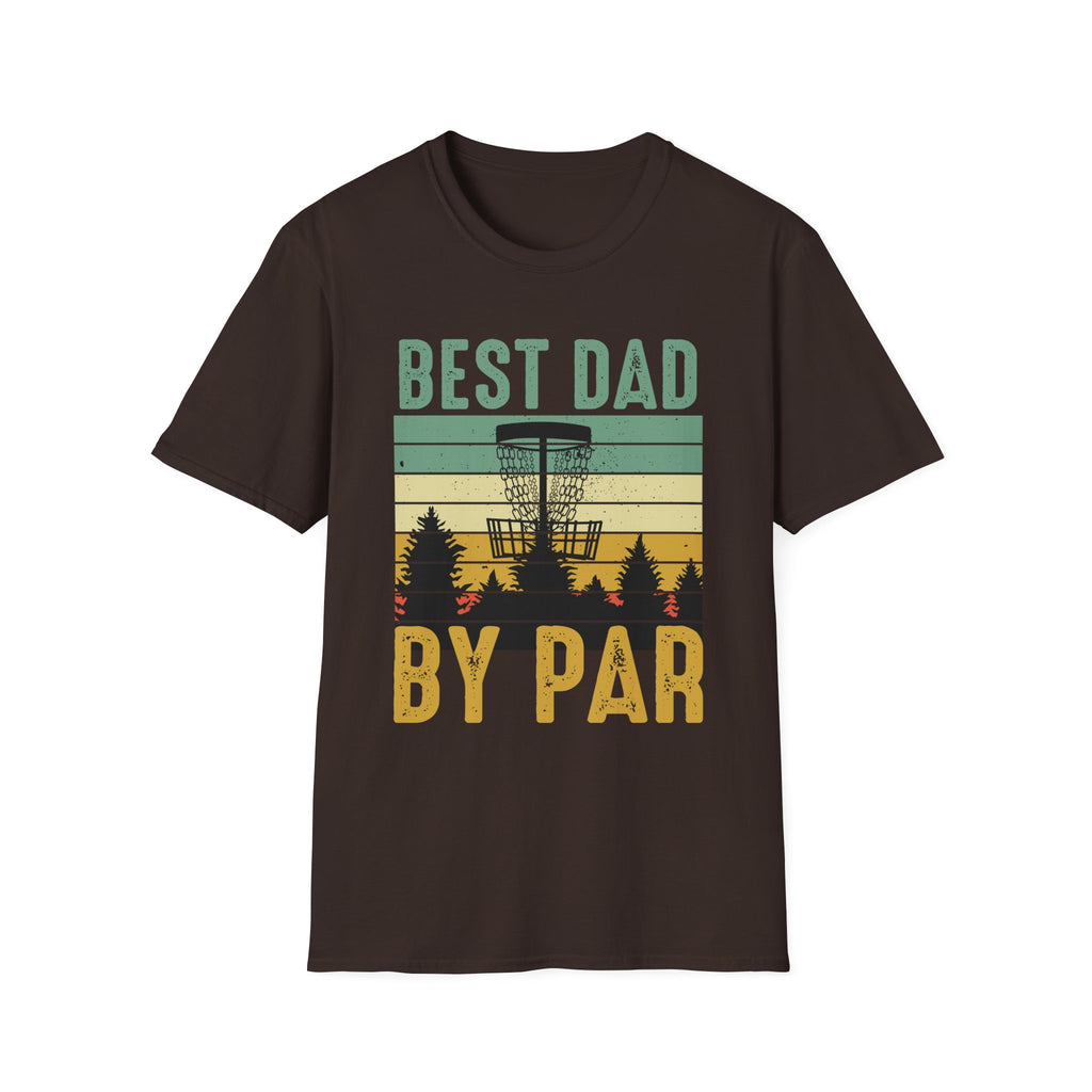 Best Dad By Par Vintage Disc Golf T-Shirt