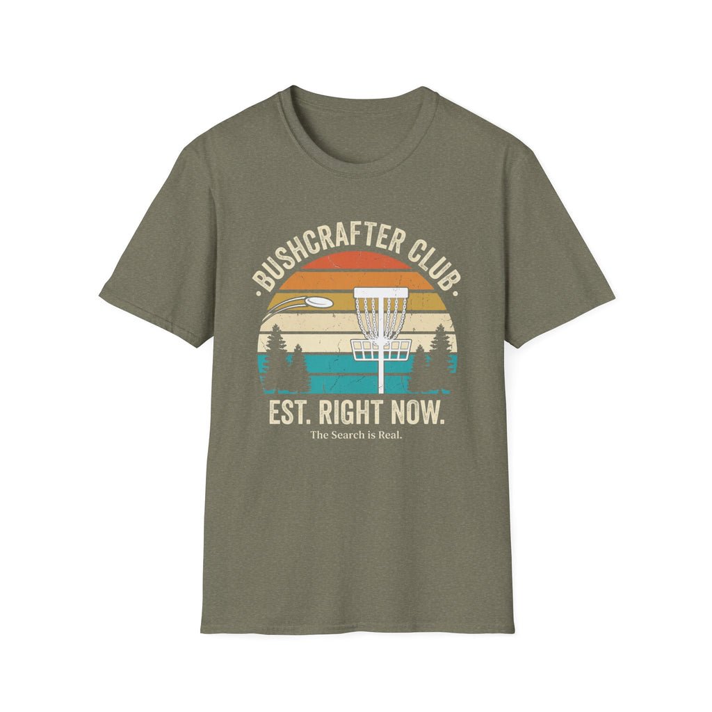 Bushcrafter Club Vintage Disc Golf T-Shirt