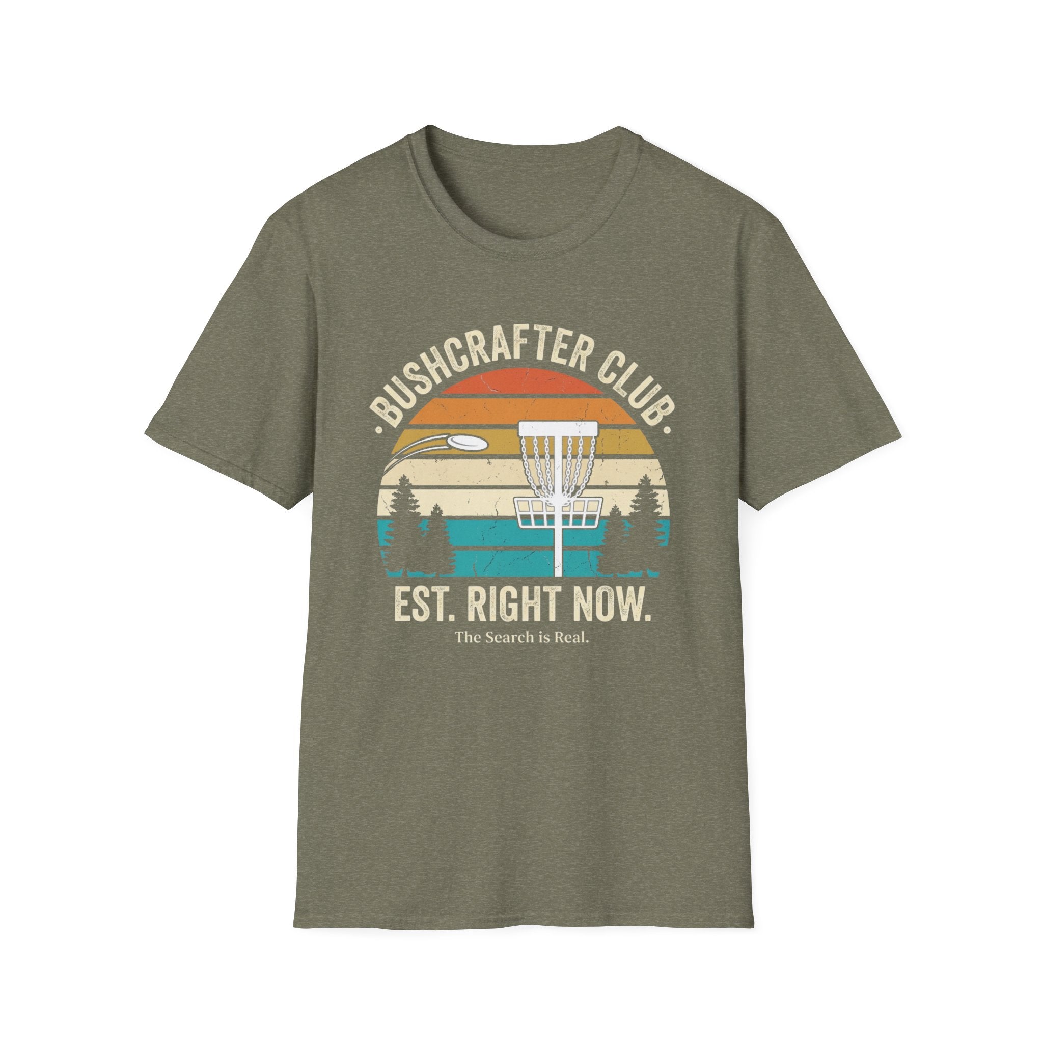 Bushcrafter Club Vintage Disc Golf T-Shirt