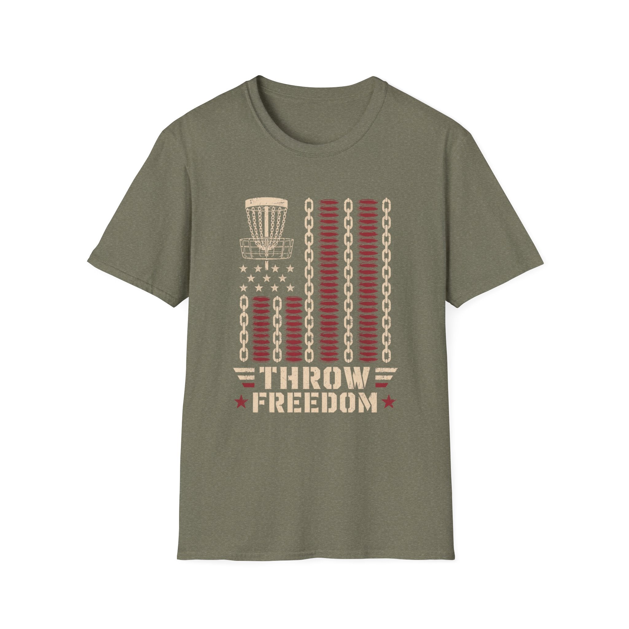Throw Freedom Vintage Disc Golf T-Shirt
