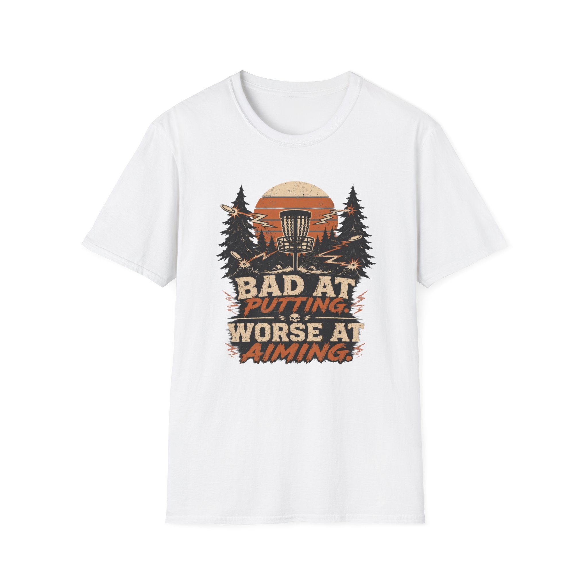 Bad at Putting - Worse at Aiming Vintage Disc Golf T-Shirt