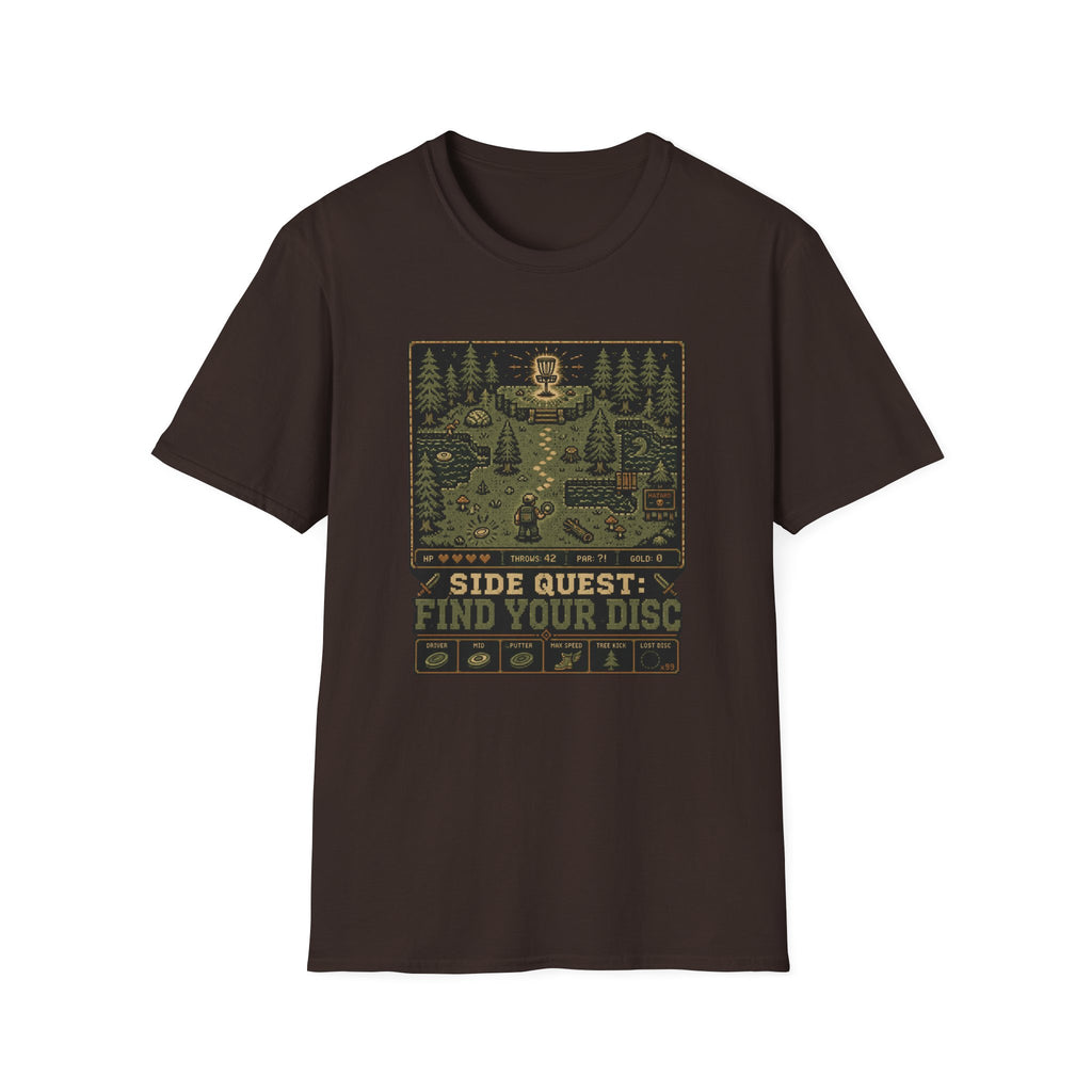Side Quest Find Your Disc Vintage Disc Golf T-Shirt
