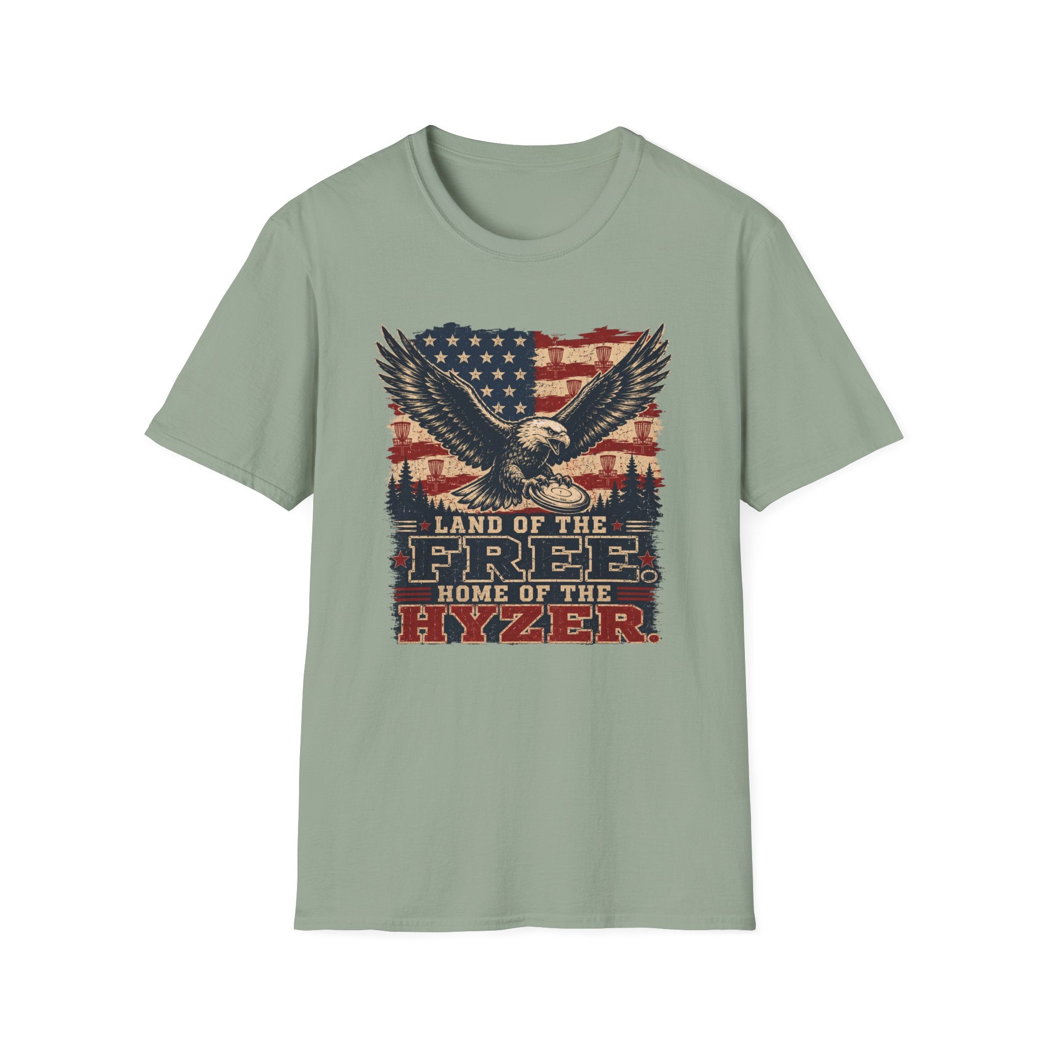 Land of the Free Vintage Disc Golf T-Shirt
