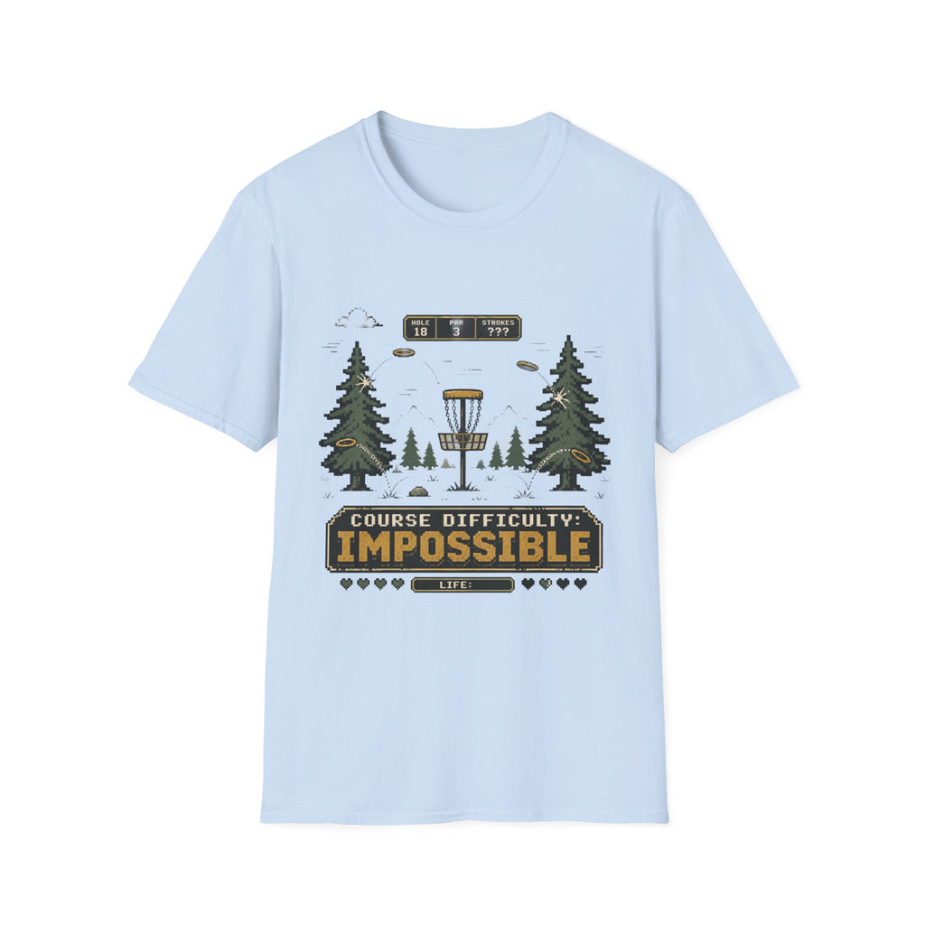 Course Difficulty Impossible Vintage Disc Golf T-Shirt