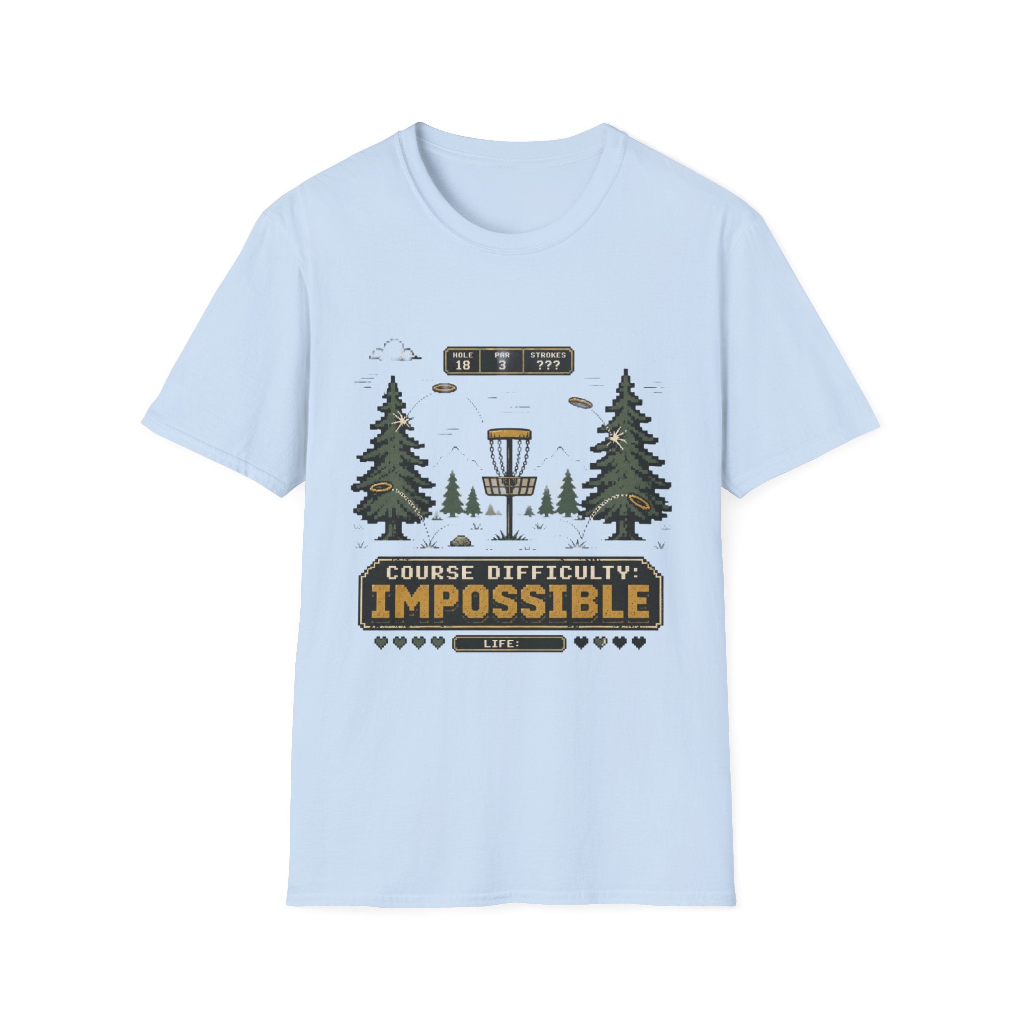 Course Difficulty Impossible Vintage Disc Golf T-Shirt