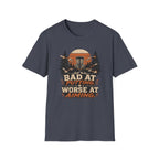 Bad at Putting - Worse at Aiming Vintage Disc Golf T-Shirt