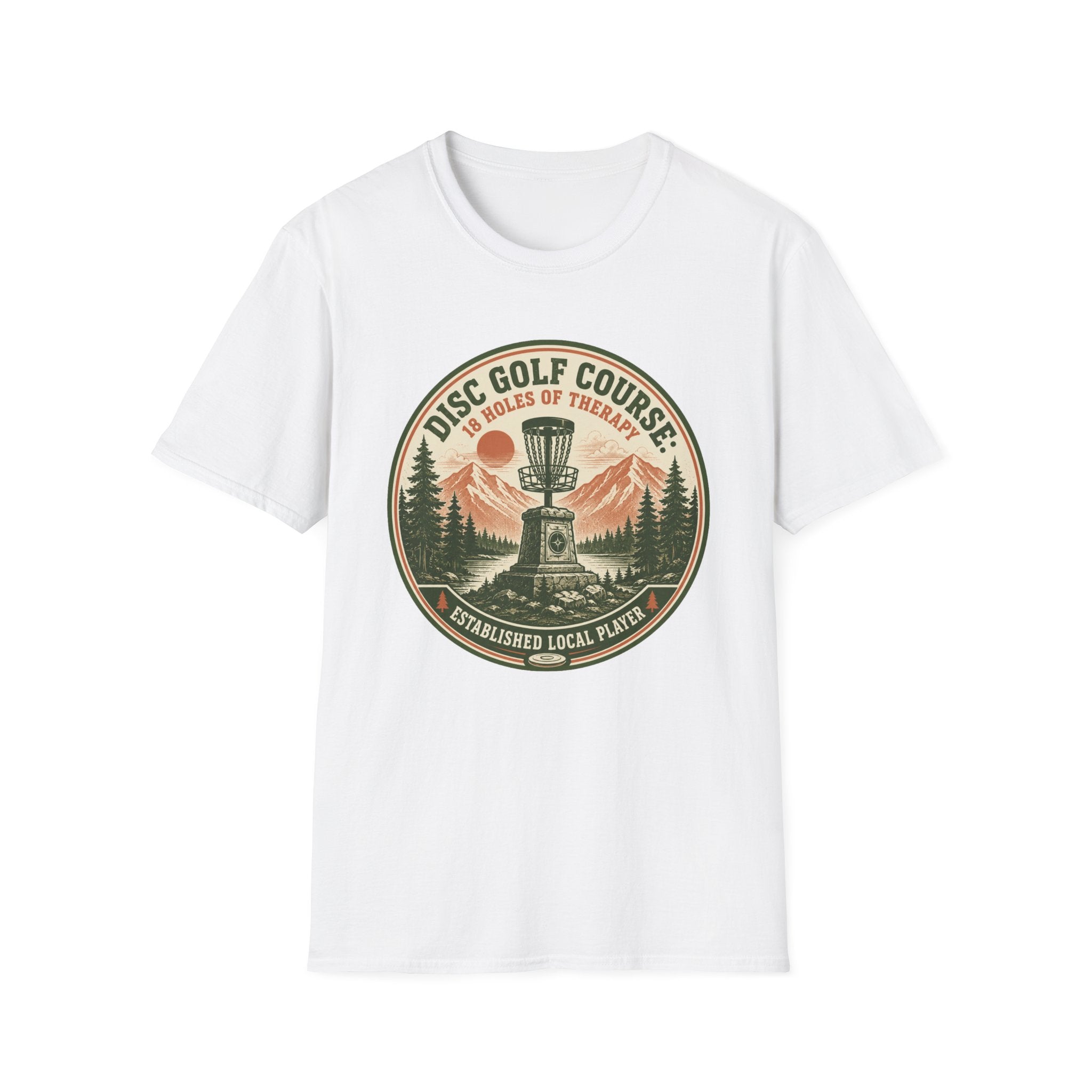 18 Holes of Therapy Vintage Disc Golf T-Shirt