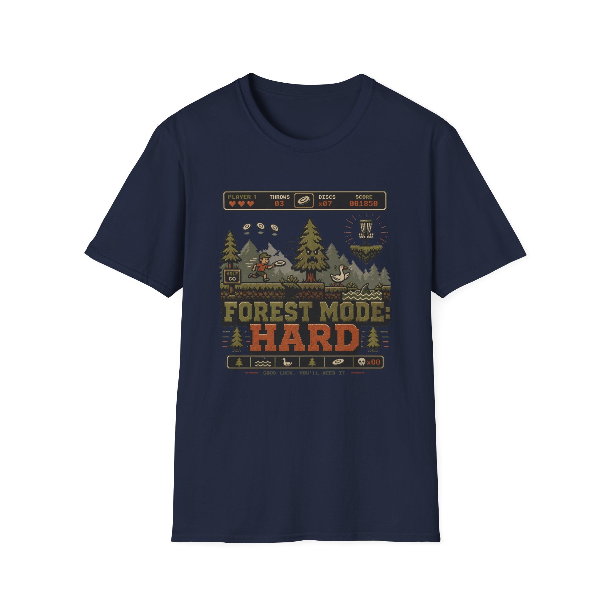 Forest Mode Hard Vintage Disc Golf T-Shirt