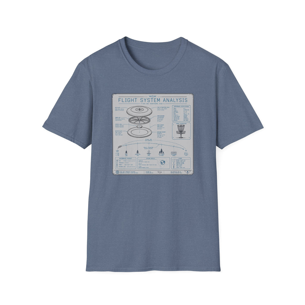 Flight System Analysis Vintage Disc Golf T-Shirt