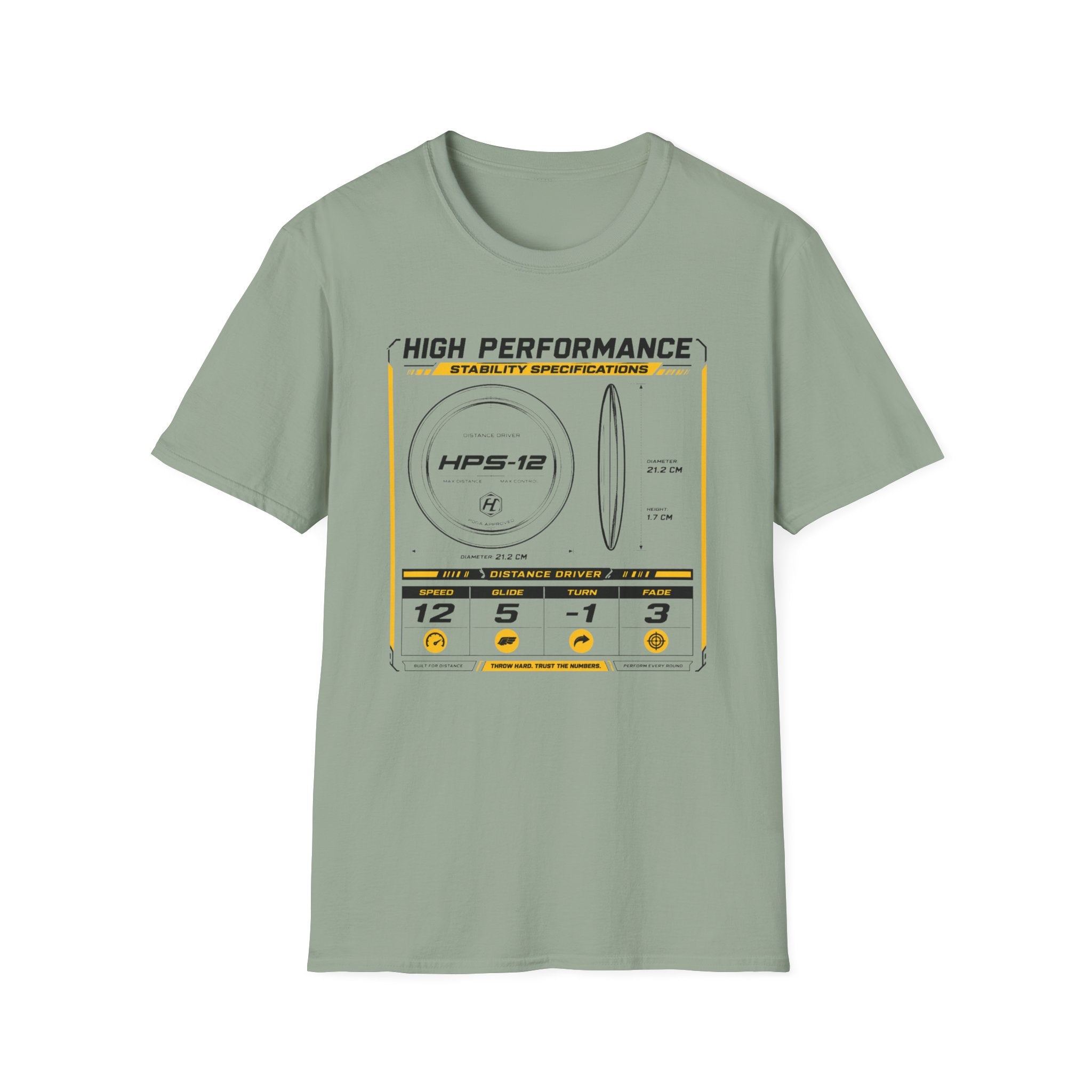 Disc Blueprint Vintage Disc Golf T-Shirt