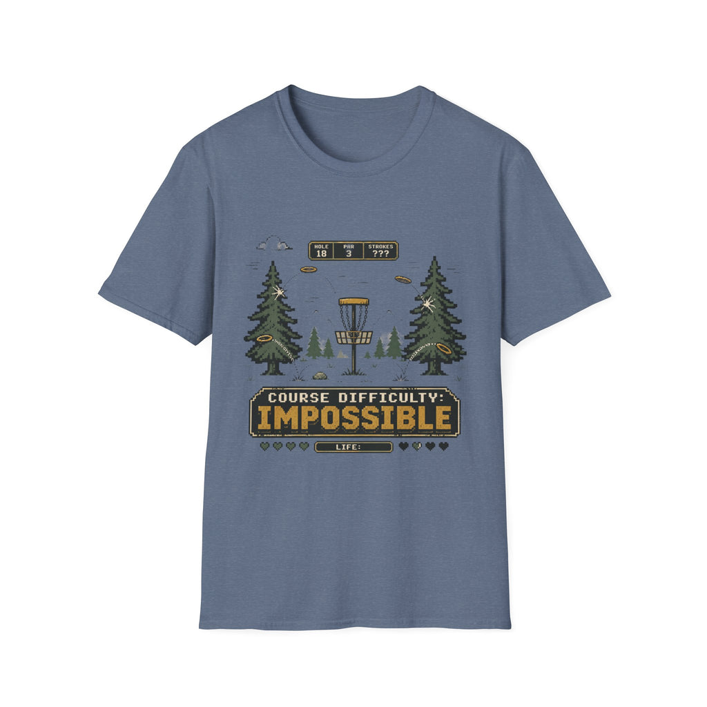 Course Difficulty Impossible Vintage Disc Golf T-Shirt