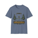 Course Difficulty Impossible Vintage Disc Golf T-Shirt