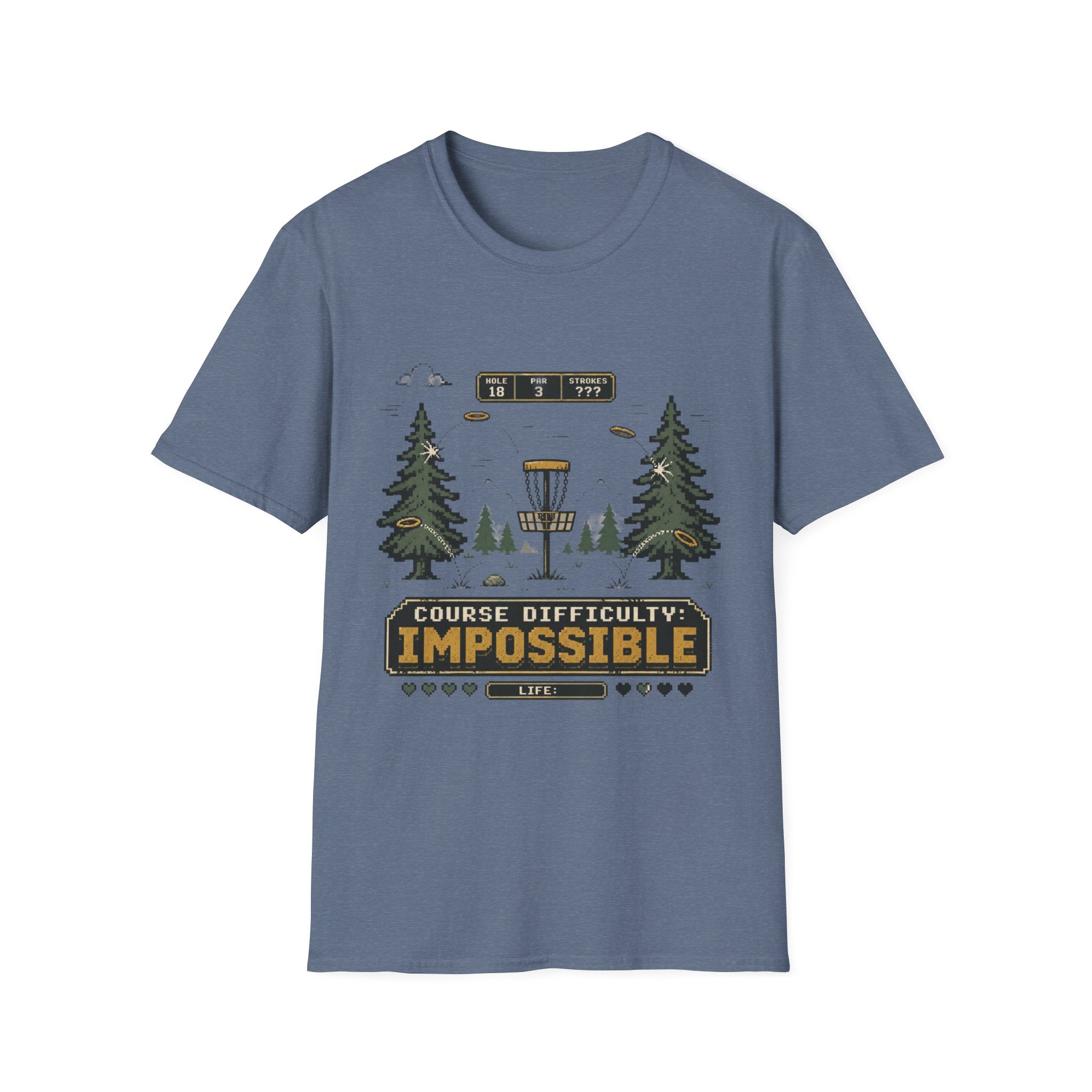 Course Difficulty Impossible Vintage Disc Golf T-Shirt