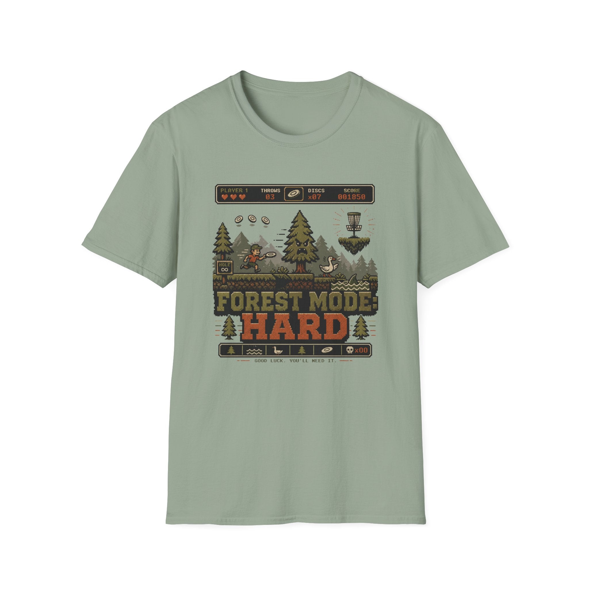 Forest Mode Hard Vintage Disc Golf T-Shirt