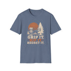 Grip It Rip It Regret It Vintage Disc Golf T-Shirt