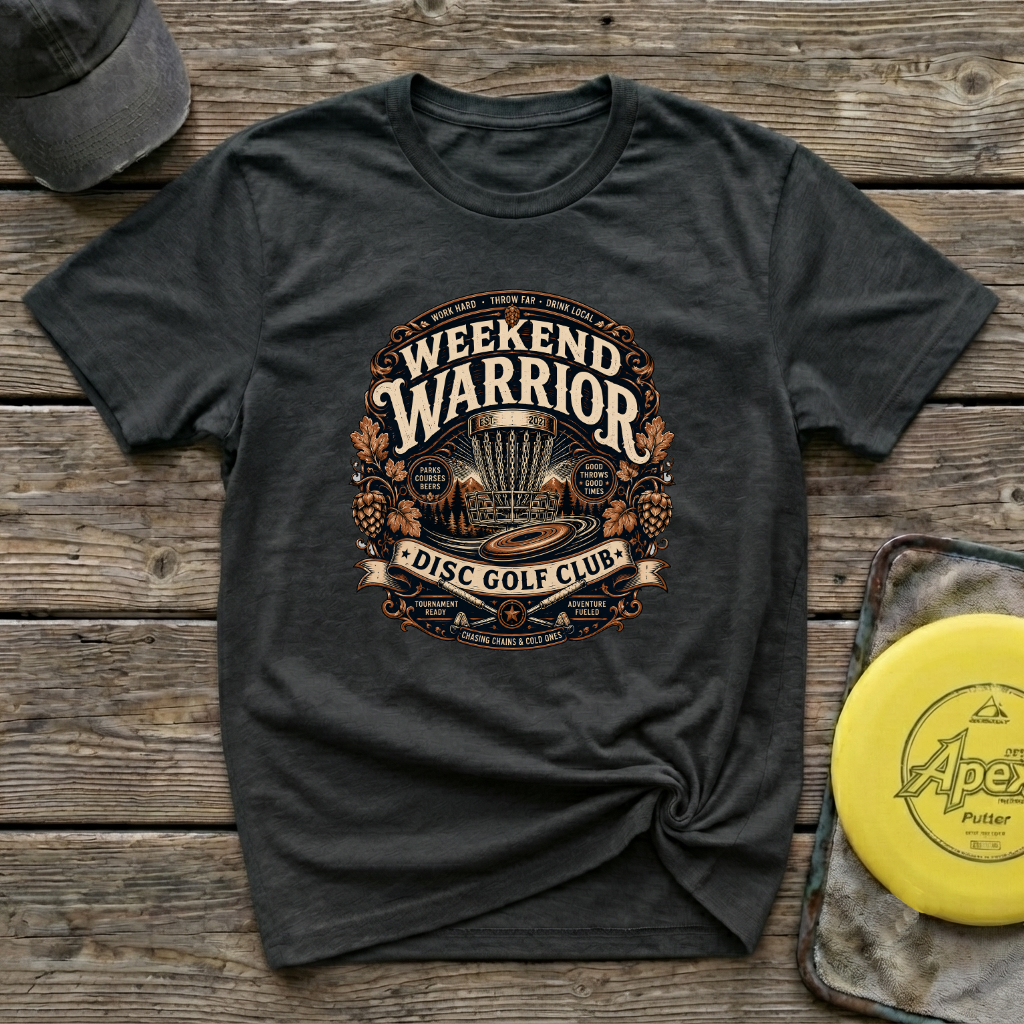 Weekend Warrior Vintage Disc Golf T-Shirt