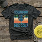 Weekend Forecast Disc Golf Vintage Disc Golf T-Shirt
