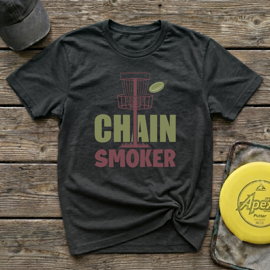 Chain Smoker Vintage Disc Golf T-Shirt