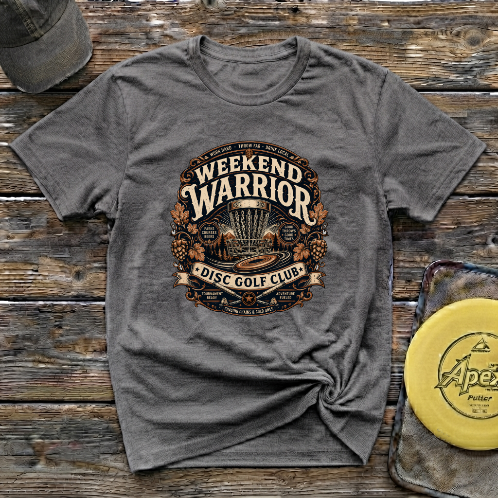 Weekend Warrior Vintage Disc Golf T-Shirt