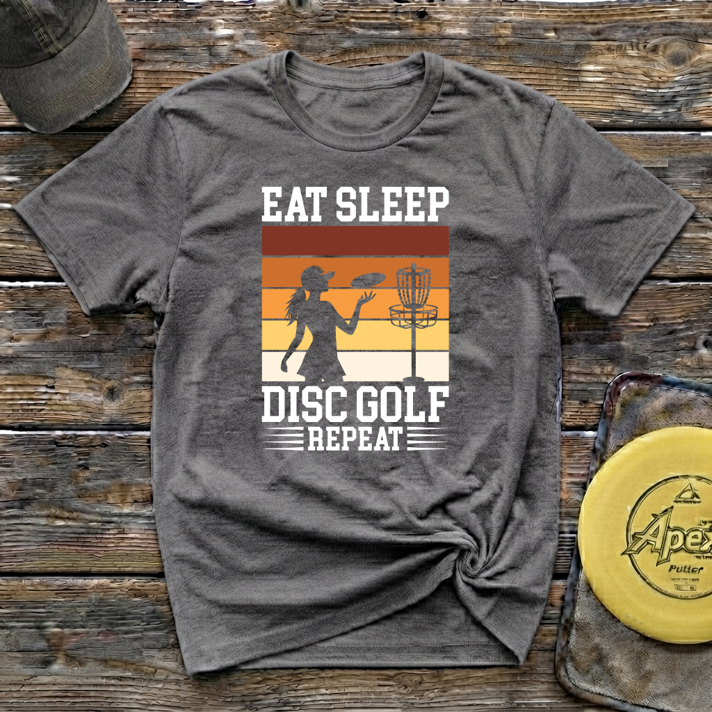 Eat Sleep Disc Golf Vintage Disc Golf T-Shirt
