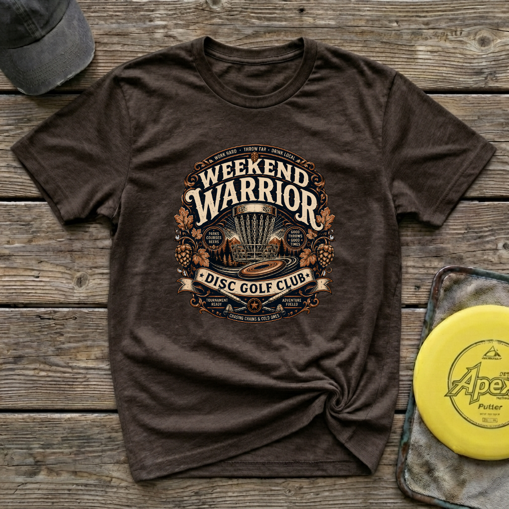 Weekend Warrior Vintage Disc Golf T-Shirt