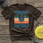 Weekend Forecast Disc Golf Vintage Disc Golf T-Shirt
