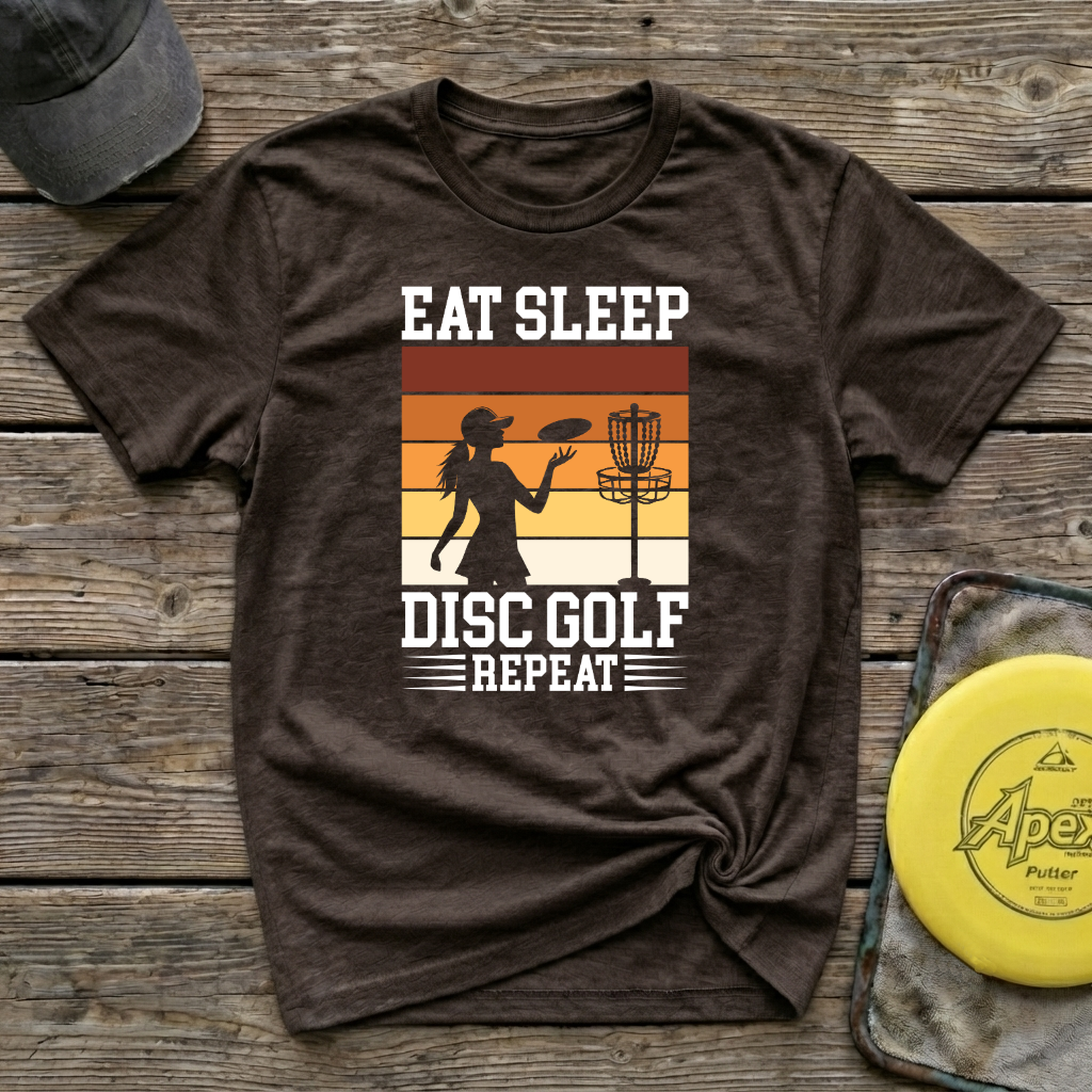 Eat Sleep Disc Golf Vintage Disc Golf T-Shirt