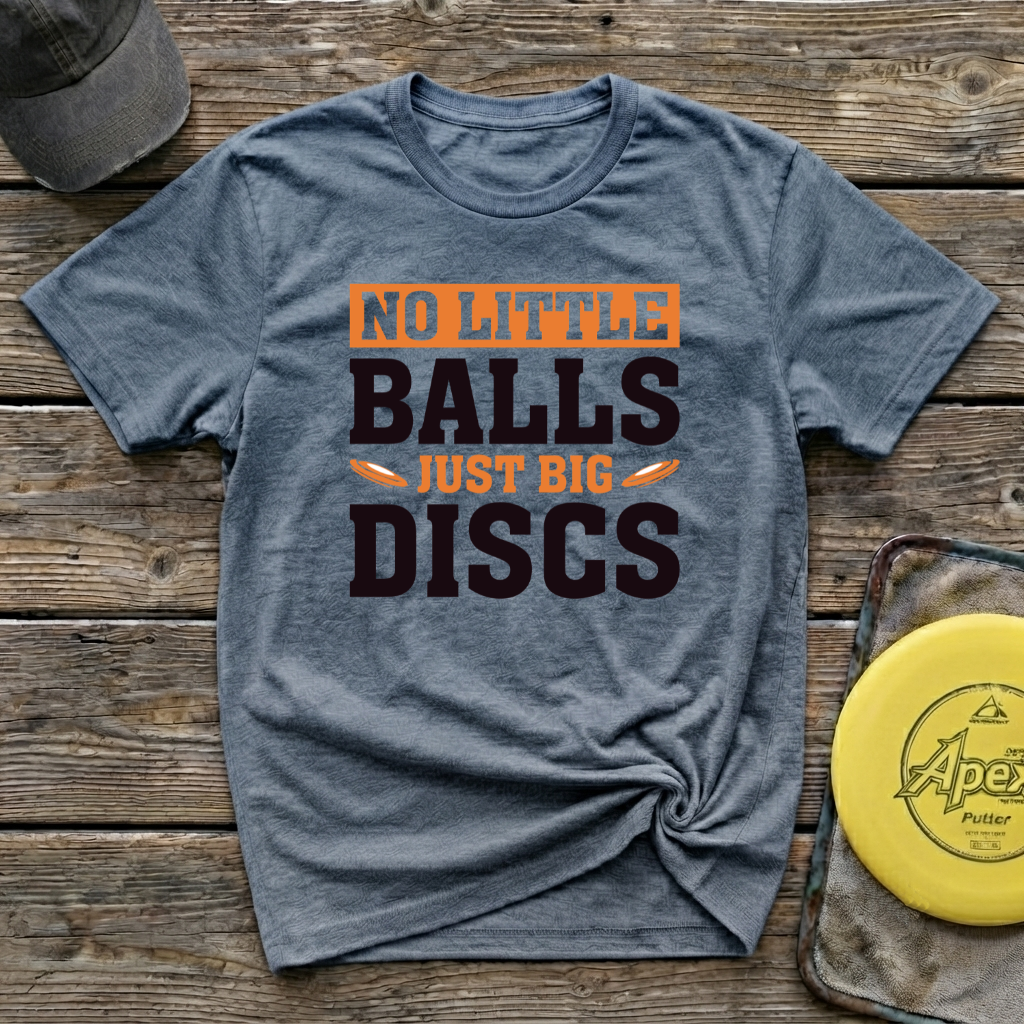 No Little Balls Vintage Disc Golf T-Shirt