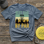 Best Dad By Par Vintage Disc Golf T-Shirt