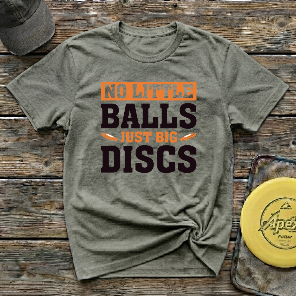 No Little Balls Vintage Disc Golf T-Shirt