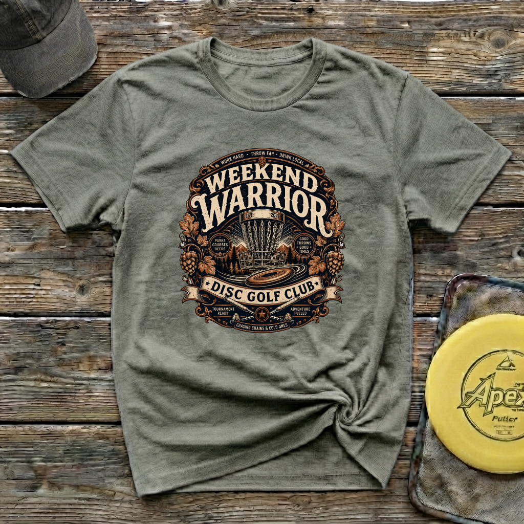 Weekend Warrior Vintage Disc Golf T-Shirt