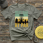 Best Dad By Par Vintage Disc Golf T-Shirt