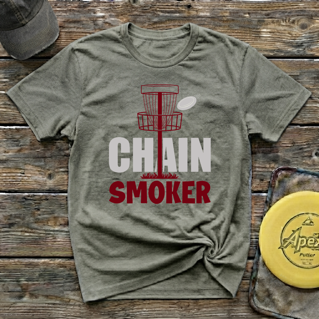 Chain Smoker Vintage Disc Golf T-Shirt