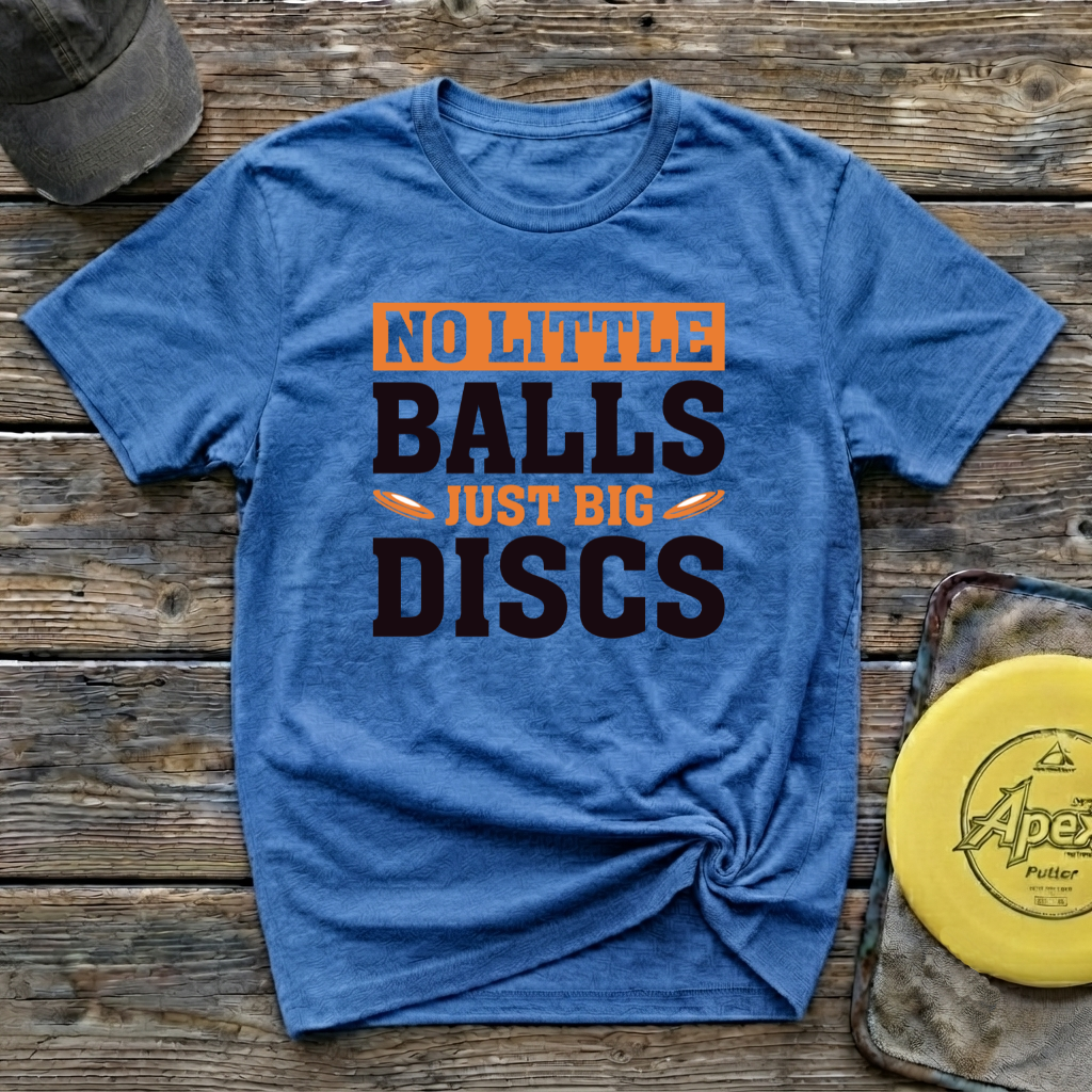 No Little Balls Vintage Disc Golf T-Shirt